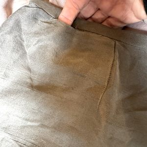 Eileen Fisher 100% silk grey skirt midi maxi XL